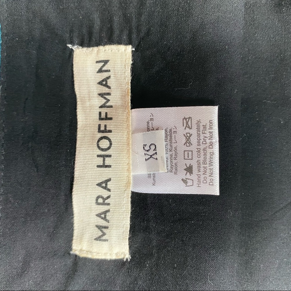 MARA HOFFMANPRISM V NECK TANK TEAL - Picture 6 of 7